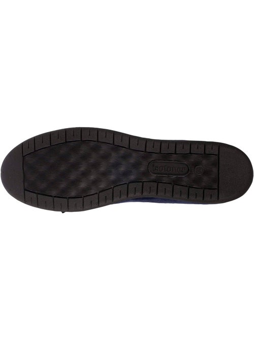 Chaussons ballerines en microvelours avec un détail nœud femme isotoner - Kiabi
