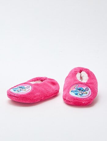 Chaussons ballerines en polaire 'Stitch'