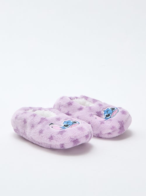 Chaussons ballerines en polaire 'Stitch' - Kiabi