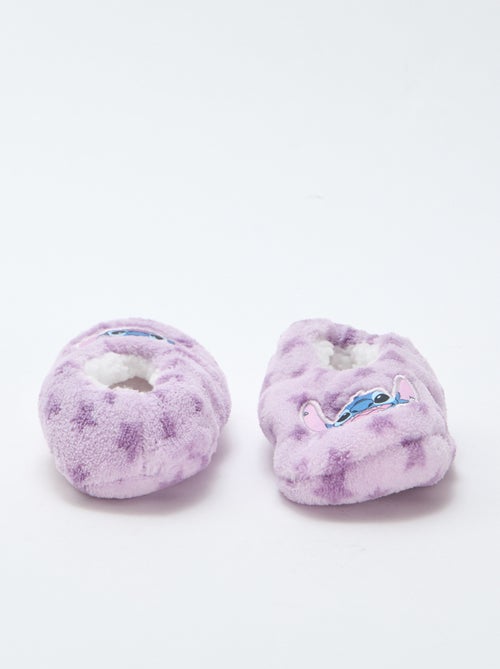 Chaussons ballerines en polaire 'Stitch' - Kiabi