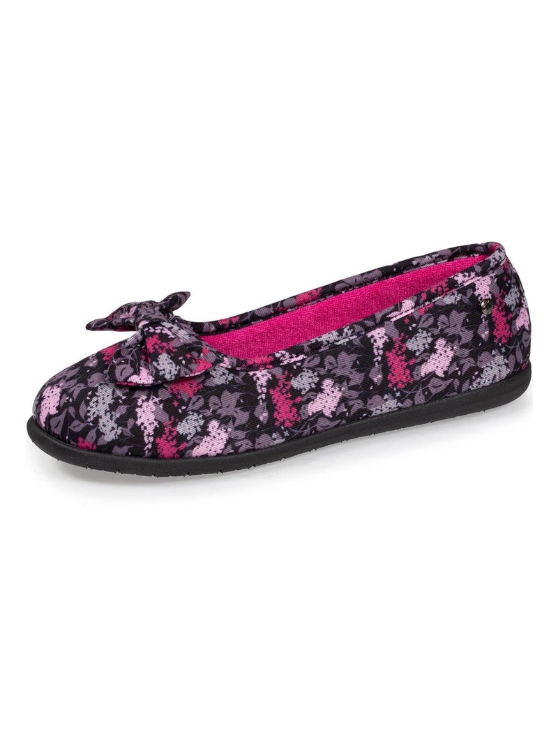 Chaussons ballerines Femme Fleurs Multicolore - Kiabi
