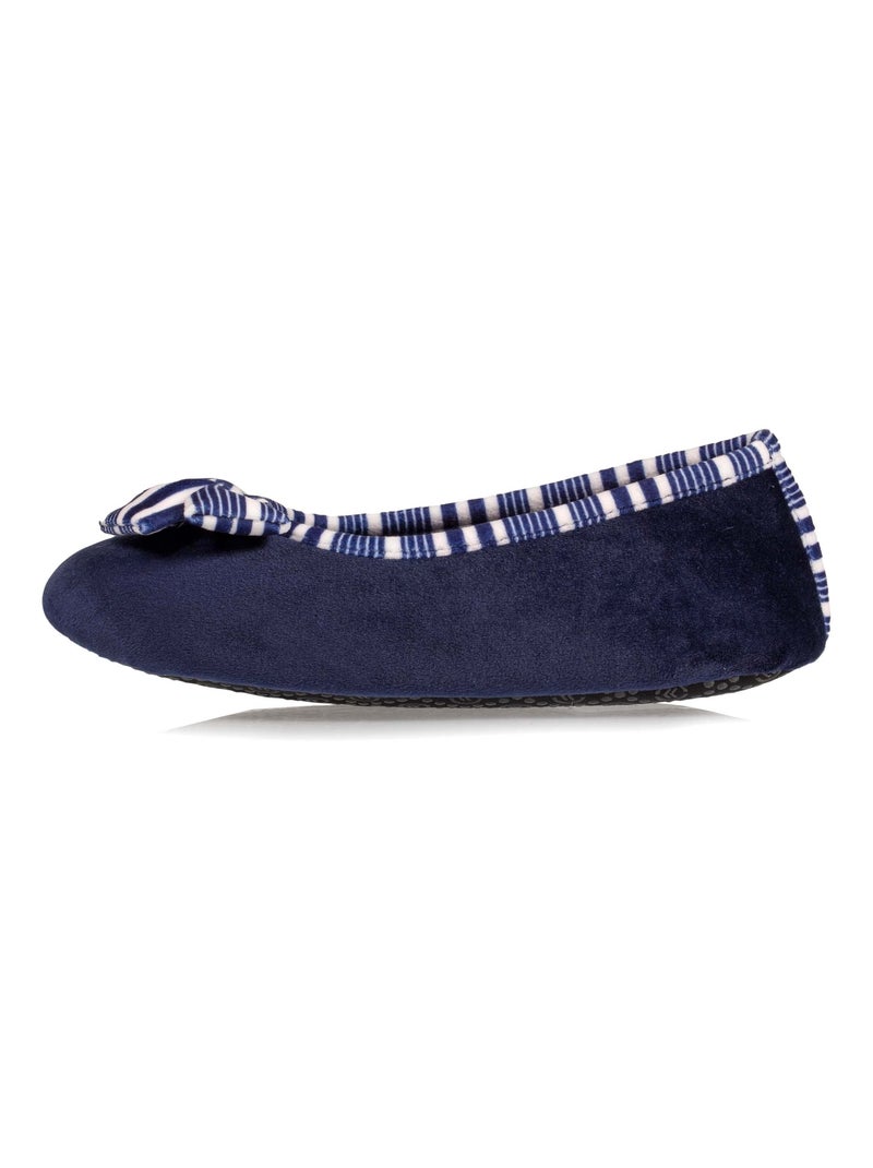 Chaussons ballerines  femme Isotoner Bleu marine - Kiabi