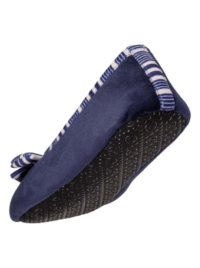 Chaussons ballerines  femme Isotoner Bleu marine - Kiabi