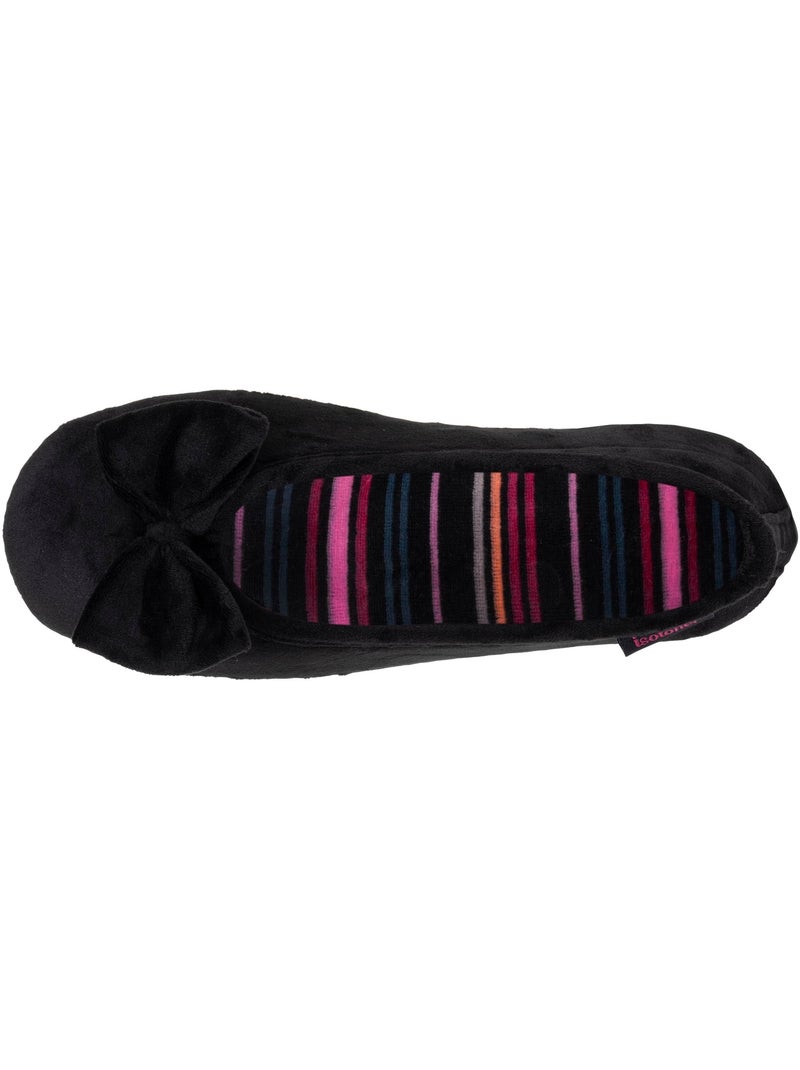 Chaussons ballerines  femme isotoner Noir - Kiabi