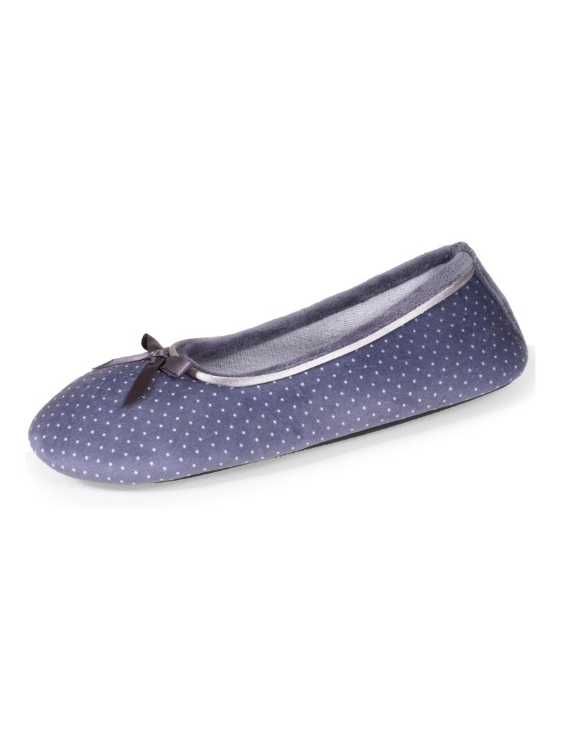 Chaussons Ballerines Femme En Velours Léopard - Doublure Douce, Semelle Caoutchouc, Fabriqué En Espagne - 7