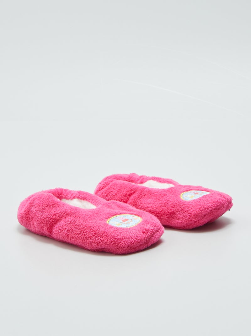 Chaussons ballerines fuchsia - Kiabi