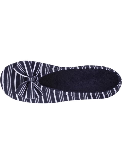 Chaussons ballerines grand nœud et semelle gomme femme isotoner - Kiabi Chaussons ballerines grand nœud et semelle gomme femme isotoner - Kiabi