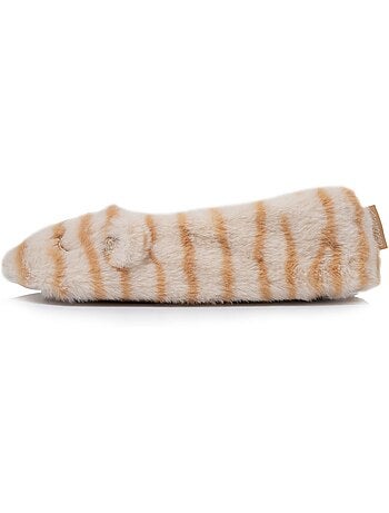 Chaussons ballerines imitation fourrure - tissu antidérapant femme isotoner