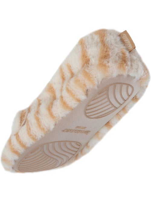 Chaussons ballerines imitation fourrure - tissu antidérapant femme isotoner - Kiabi Chaussons ballerines imitation fourrure - tissu antidérapant femme isotoner - Kiabi