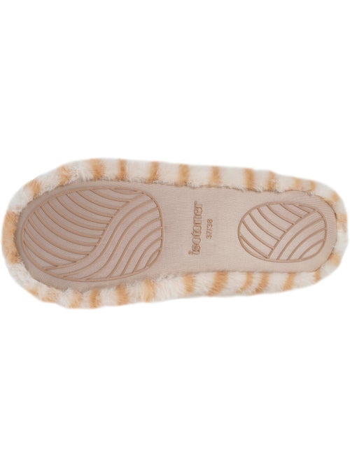 Chaussons ballerines imitation fourrure - tissu antidérapant femme isotoner - Kiabi Chaussons ballerines imitation fourrure - tissu antidérapant femme isotoner - Kiabi