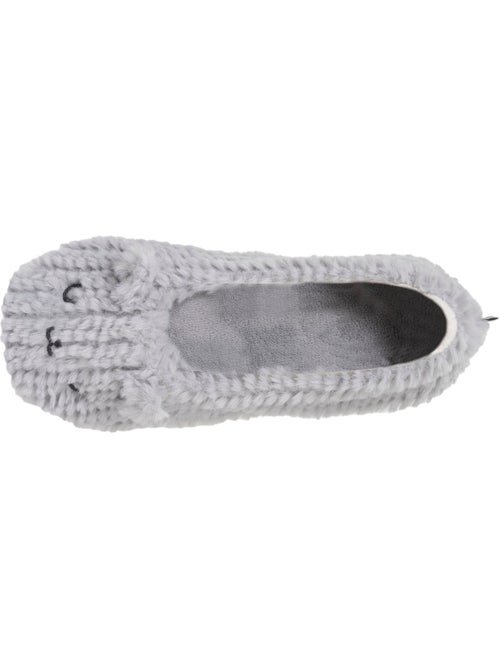 Chaussons ballerines imitation fourrure, semelle femme isotoner - Kiabi Chaussons ballerines imitation fourrure, semelle femme isotoner - Kiabi