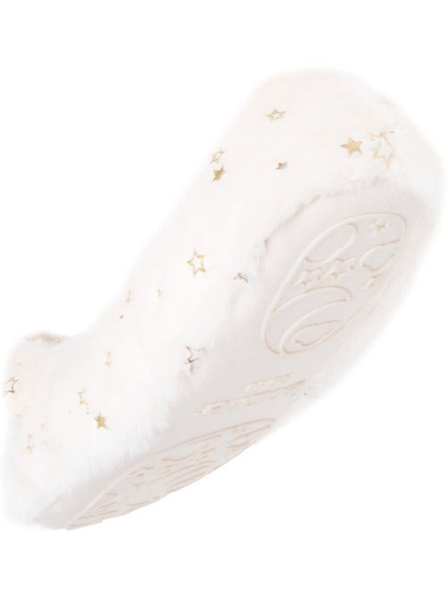Chaussons ballerines imitation fourrure, semelle gomme fille isotoner - Kiabi