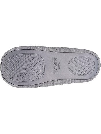 Chaussons ballerines jersey, semelle gomme antidérapante femme Isotoner