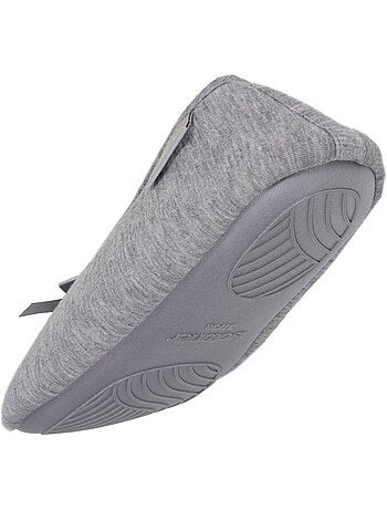 Chaussons ballerines jersey, semelle gomme antidérapante femme Isotoner