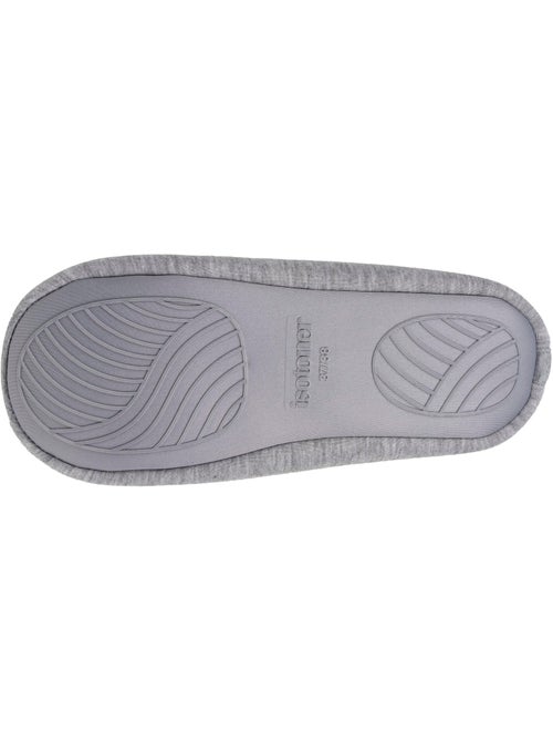 Chaussons ballerines jersey, semelle gomme antidérapante femme Isotoner - Kiabi