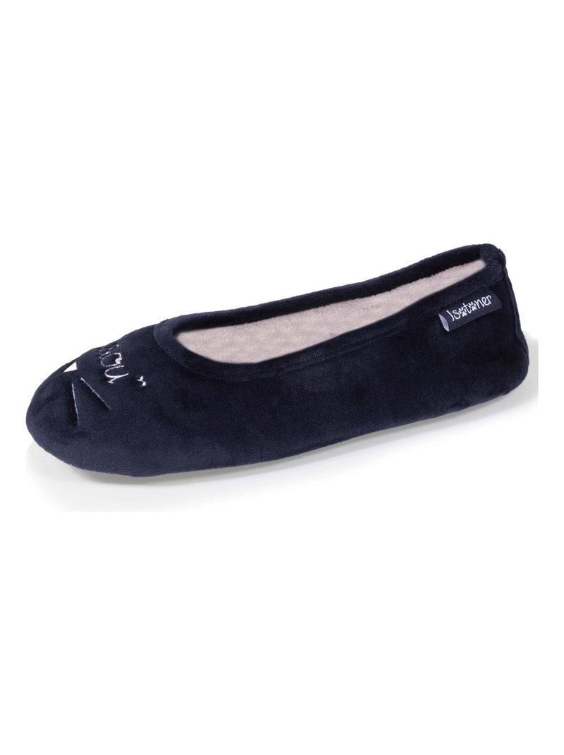 Chaussons ballerines Junior Marine Bleu marine - Kiabi