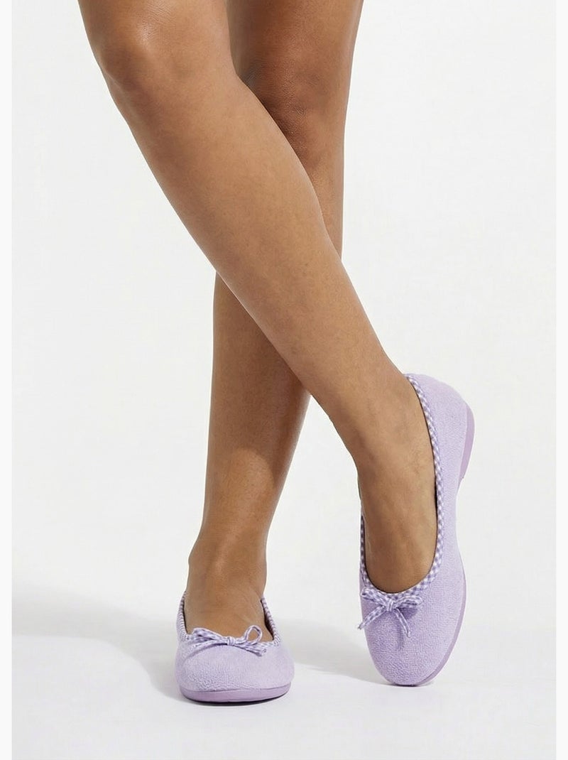 Chaussons ballerines largeur confort - Afibel Mauve lilas - Kiabi
