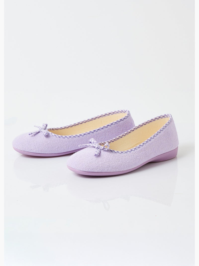 Chaussons ballerines largeur confort - Afibel Mauve lilas - Kiabi