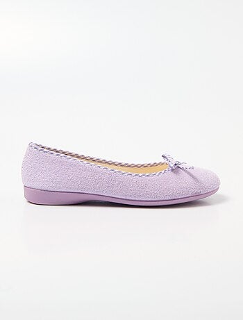 Chaussons ballerines largeur confort
