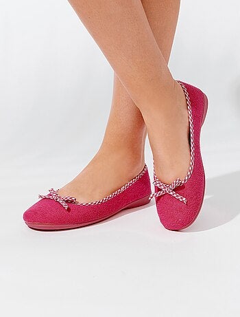 Chaussons ballerines largeur confort