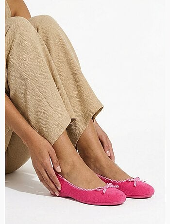 Chaussons ballerines largeur confort