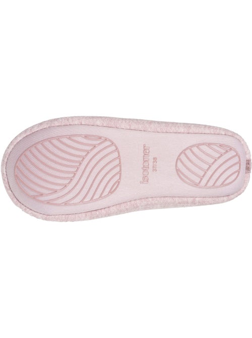 Chaussons ballerines maille nid d'abeille, semelle gomme femme Isotoner - Kiabi