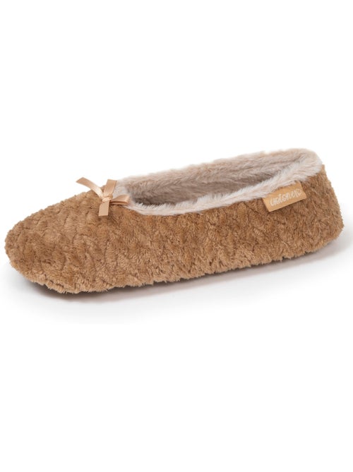 Chaussons ballerines micro éponge, semelle antidérapante femme isotoner - Kiabi Chaussons ballerines micro éponge, semelle antidérapante femme isotoner - Kiabi