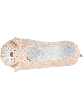 Chaussons ballerines micro éponge, semelle gomme femme Isotoner