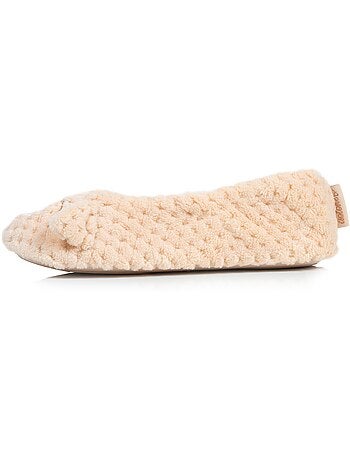 Chaussons ballerines micro éponge, semelle gomme femme Isotoner
