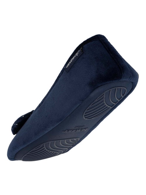 Chaussons ballerines microvelours, semelle antidérapante femme Isotoner - Kiabi