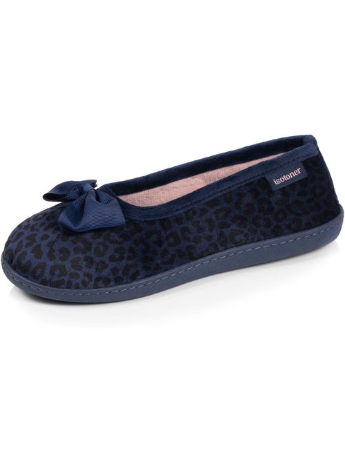 Chaussons ballerines microvelours semelle ergonomique, mousse femme isotoner - Kiabi Chaussons ballerines microvelours semelle ergonomique, mousse femme isotoner - Kiabi