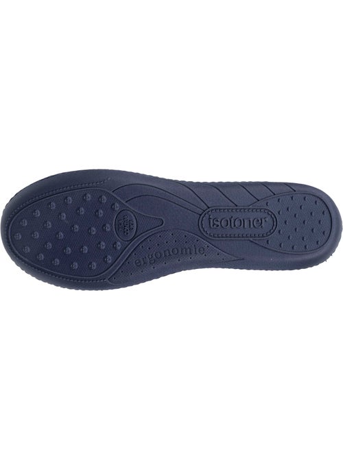 Chaussons ballerines microvelours semelle ergonomique mousse femme Isotoner - Kiabi