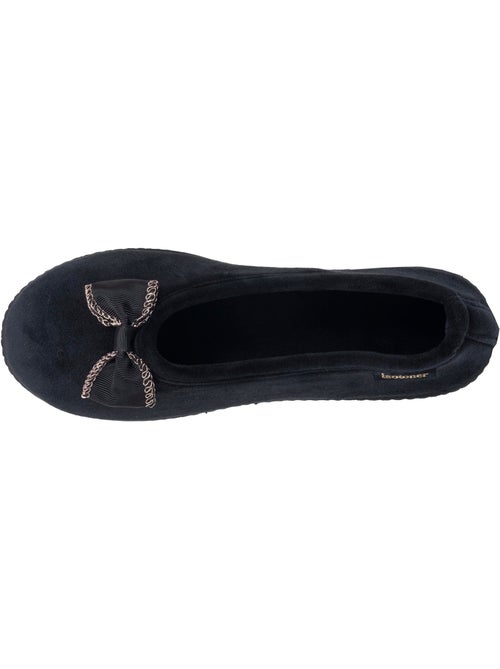 Chaussons ballerines microvelours semelle ergonomique, mousse femme isotoner - Kiabi Chaussons ballerines microvelours semelle ergonomique, mousse femme isotoner - Kiabi