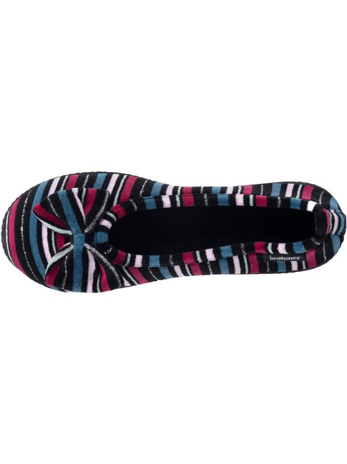 Chaussons ballerines microvelours semelle ergonomique, mousse femme Isotoner - Kiabi Chaussons ballerines microvelours semelle ergonomique, mousse femme Isotoner - Kiabi