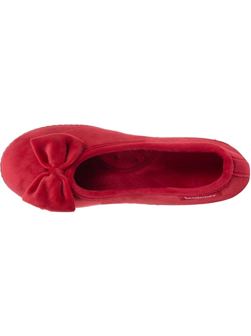Chaussons ballerines microvelours semelle ergonomique, mousse femme Isotoner - Kiabi Chaussons ballerines microvelours semelle ergonomique, mousse femme Isotoner - Kiabi