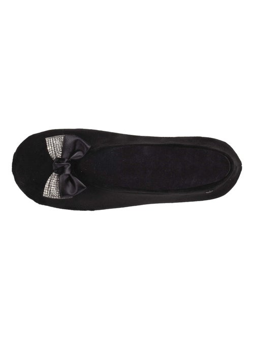 Chaussons ballerines nœud bijou femme Isotoner - Kiabi