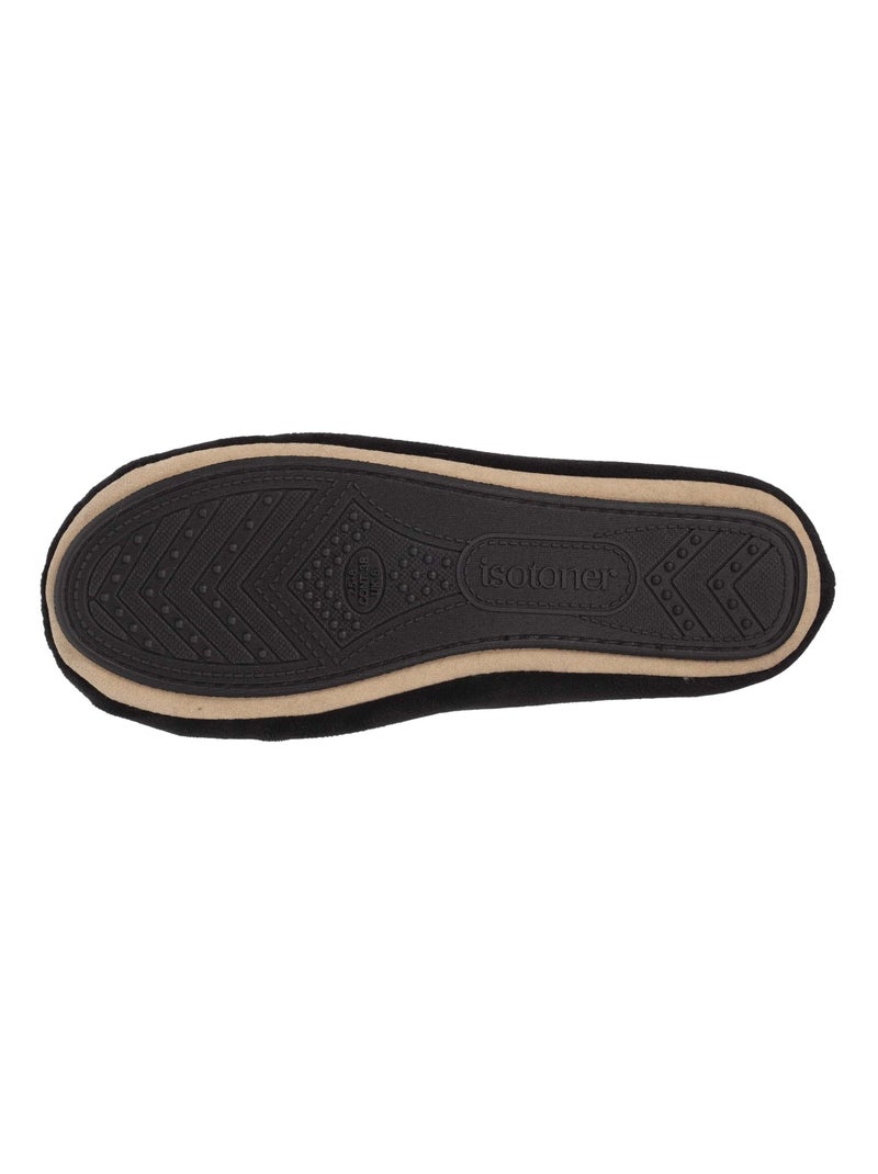 Chaussons ballerines Nœud bijou femme Isotoner Noir - Kiabi