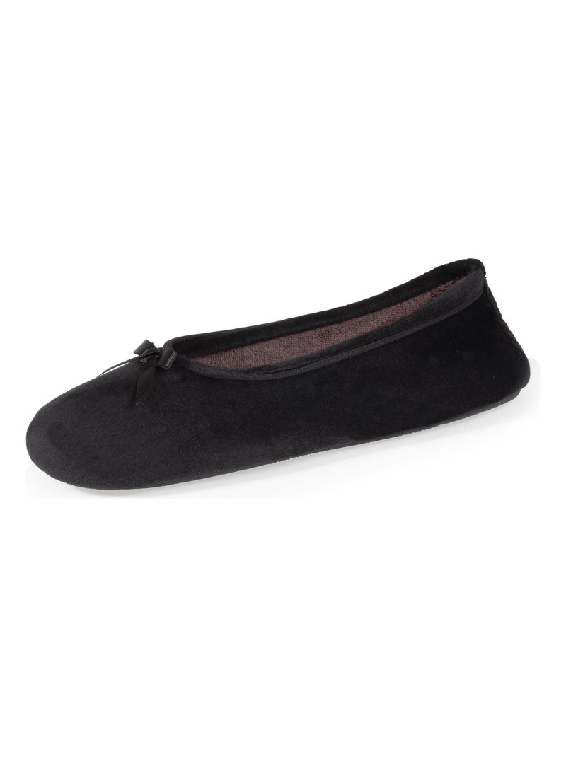 Chaussons Ballerines Noir - Kiabi