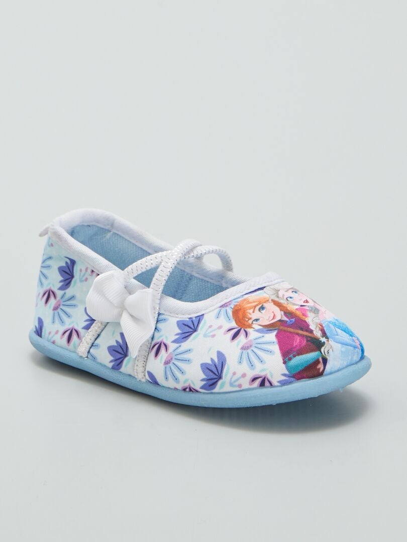 Chaussons ballerines 'Reine des Neiges' Bleu - Kiabi