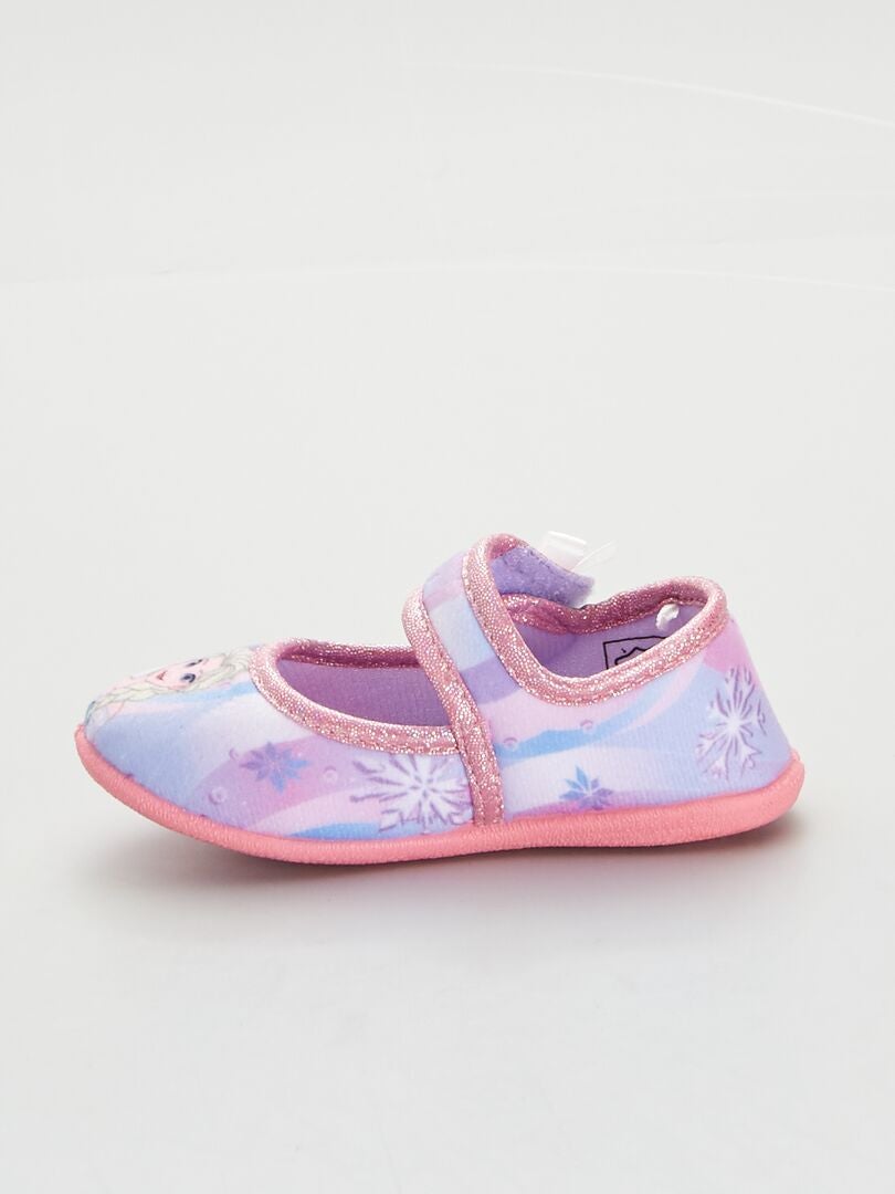 Chaussons ballerines 'Reines des Neiges' Rose - Kiabi