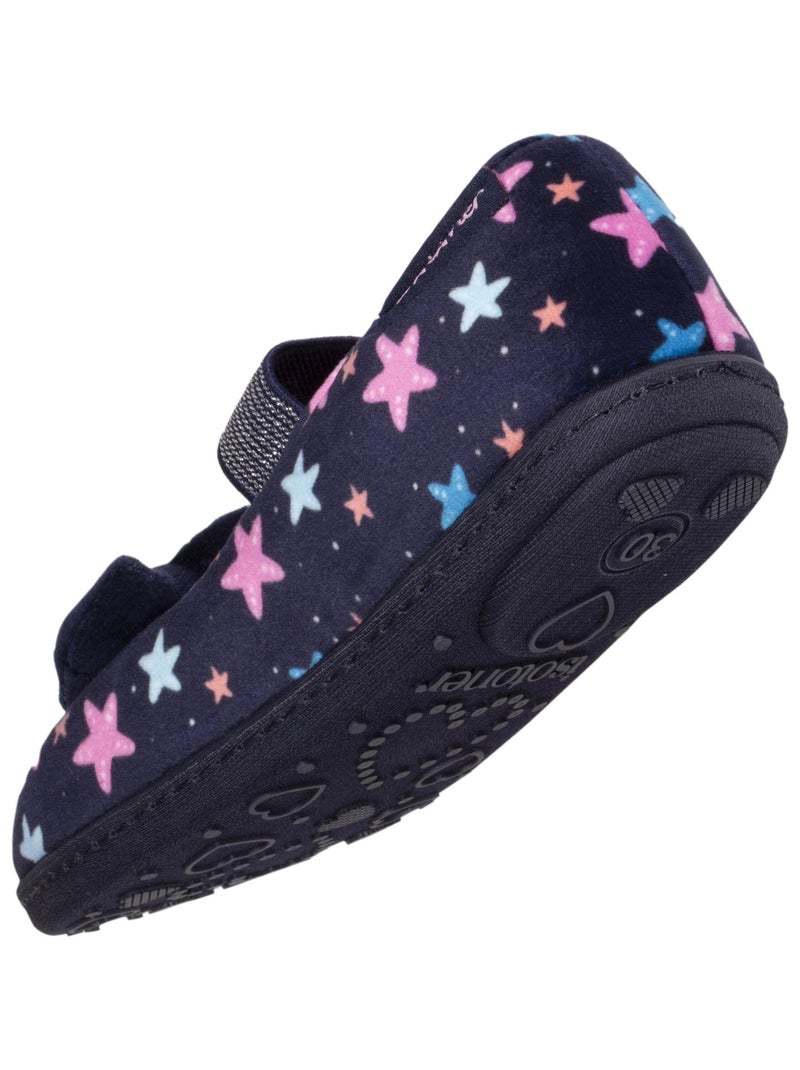 Chaussons Ballerines semelle antidérapante Bleu Rose - Kiabi
