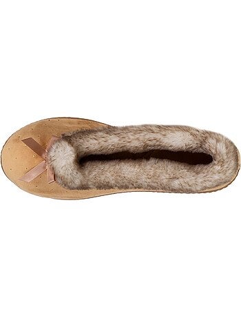 Chaussons ballerines semelle ergonomique confortables, femme