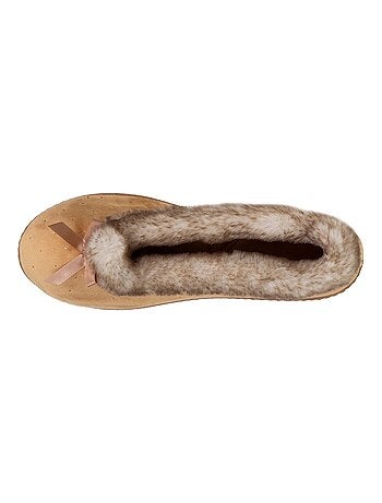 Chaussons ballerines semelle ergonomique confortables, femme Isotoner