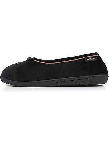 Chaussons ballerines semelle ergonomique confortables, femme isotoner