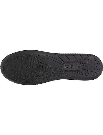 Chaussons ballerines semelle ergonomique confortables, femme isotoner