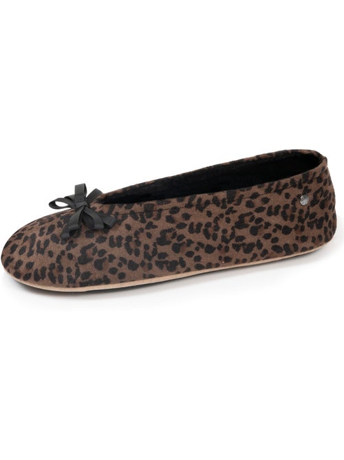 Chaussons ballerines semelle intérieure moelleuse et femme isotoner - Kiabi