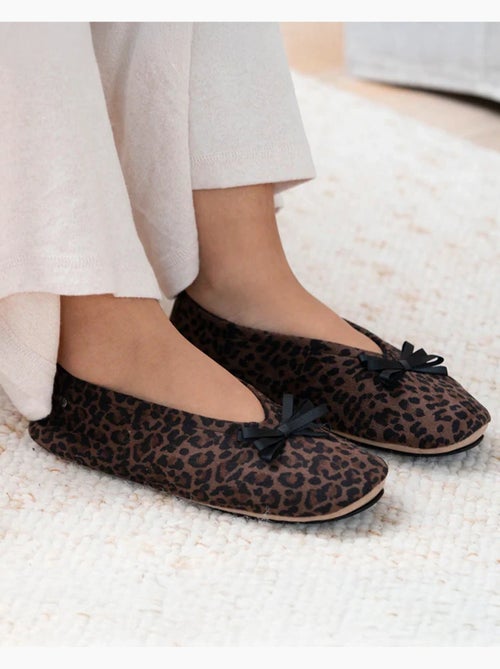 Chaussons ballerines semelle intérieure moelleuse et femme isotoner - Kiabi