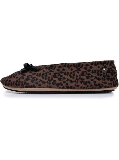 Chaussons ballerines semelle intérieure moelleuse et femme isotoner - Kiabi