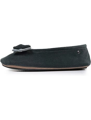 Chaussons ballerines semelle intérieure moelleuse et femme isotoner