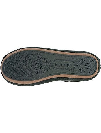 Chaussons ballerines semelle intérieure moelleuse et femme isotoner